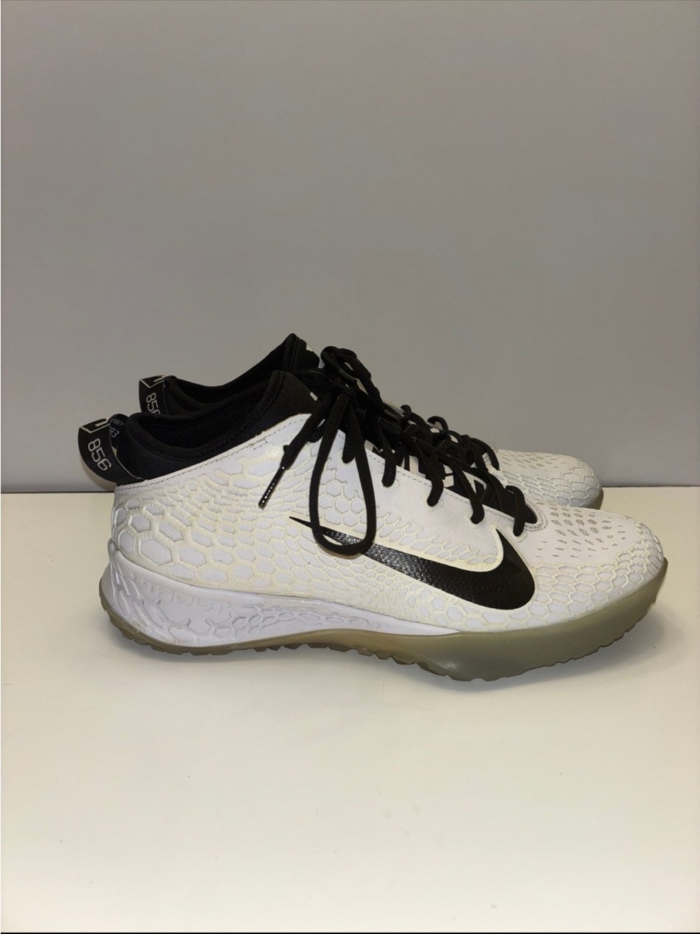 Nike Force Zoom Trout 5 Turf black and white sneakers